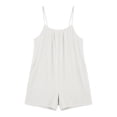thumbnail image 6 of Kaemgyyd Romper for Women Casual Sleeveless Spaghetti Straps Rompers Fashion Lightweight Wide Leg Shorts Jumpsuit with Pockets, 6 of 6