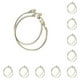 thumbnail image 2 of Pendientes Qarigey para mujer círculo liso decoración Tipo 29 acero dorado, 2 of 6