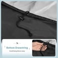 thumbnail image 4 of Fire Pit Cover Round 32 in, Outdoor Fire Pit Cover for 22-32 Inches Fire Pits, Windproof Drawstring & Waterproof Layer, Lightweight, Black, 4 of 7
