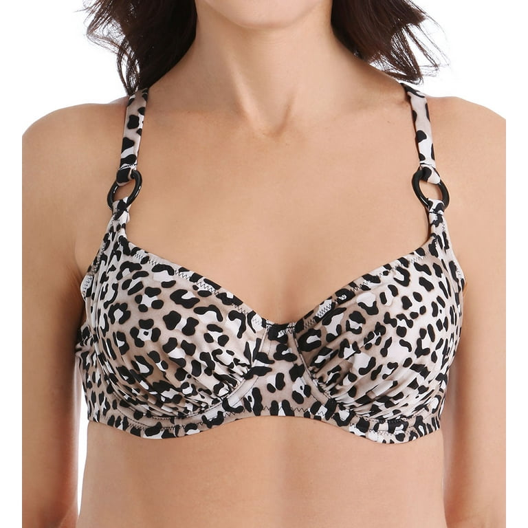Swimsuits For All Women's Plus Size Crisscross Cup Sized Wrap Underwire  Bikini Top 18 G/H Black