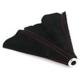 thumbnail image 2 of Gear Knob Boot Cover Shifter Knob Cover  Gaiter Universal  Knob Boot Shifter Lever Dust Cover Boot Gaiter Car Interior Suede Universal For Most VehiclesRed Stitching, 2 of 8