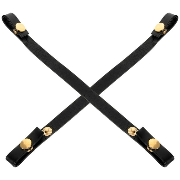 Snap Laces Boots Elastic Shoe Sandal Strap Extender Shoes Heels Block for Women Women's Black