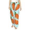 thumbnail image 2 of Goofa Cartoon Carrot Printed Soft Pajama Pants for Women, Wide Leg Comfy Casual Lounge Yoga Pants-Large, 2 of 9