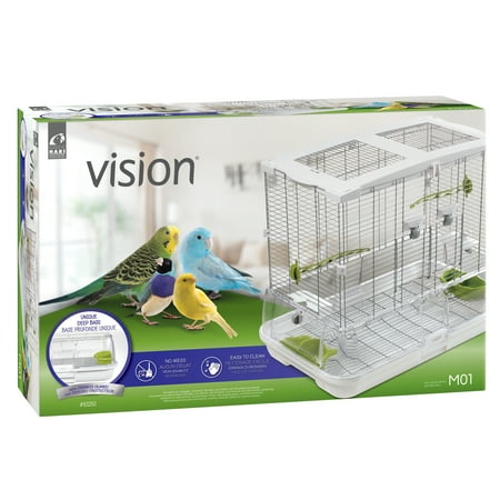 VISION Bird Cage - Medium for budgies, canaries, lovebirds and finches