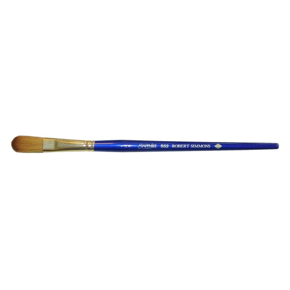 Robert Simmons Sapphire Brush, Oval Wash, Short Handle, 1/2"