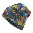 thumbnail image 1 of Gorros de Navidad con estampado de búho y oso para hombre y mujer, gorros casuales de animales divertidos, Skullies Kpop, gorros elásticos personalizados para invierno, 1 of 4