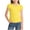 Yellow, variant on Diufon Girls Short Sleeve Shirts Summer Casual Cute Crewneck Tee Tops Soft Solid Color Trendy Loose Blouse