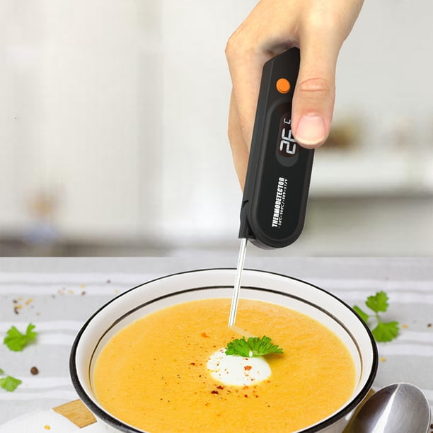 Ganfancp Termógrafo de Lectura Instantánea Termógrafo Digital Estanco para Carne con Retroiluminación y Funciones de Calibración Termógrafo para Alimentos para Cocinar Al Aire Libre y En La Cocina Of