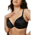 thumbnail image 3 of Deyllo Women Push Up Bra Seamless Lightly Padded Underwire Add 2 Cups Up Bras Lift Up Black Bras Clothes Size 38DD, 3 of 4
