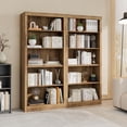 thumbnail image 3 of Yeshouse Estantería de 180 cm de altura, librería de 5 niveles, estantes abiertos de madera con diseño antivuelco, estantería blanca para dormitorio, sala de estar y oficina, 3 of 7