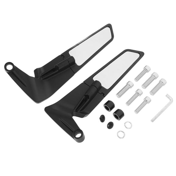 1 Set Motorcycle Mirrors Adjustable 360 Degree Rotating Rear View Mirror for Street Dirt Bike ATV Scooter