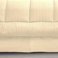 thumbnail image 2 of 500-TC Egyptian Cotton All Season Comforter for Adults Super King Size 98" x 108" Inches, 1pc Comforter Box Stitched with 4 Corner Tabs, 300 GSM Comforter, Ivory Stripe, 2 of 4