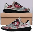 thumbnail image 3 of Happy Valentine's Day Swan Couple Shoes Sneakers Black Size 9, 3 of 7