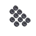 thumbnail image 3 of Langgg 10x Cymbal Stand Felts Percussion Instrument Hi Hat Felts Black Replacement Gray φ4x1.5cm, 3 of 6