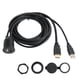 thumbnail image 1 of Kit de cable de montaje empotrado Cable de extensión AUX USB 2.0 de interfaz multimedia HD macho a interfaz multimedia HD hembra, 1 of 12