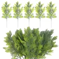 thumbnail image 4 of Guirnalda de ramas de pino artificiales verdes para árbol de Navidad, plantas falsas, decoración para el hogar, jardín, boda, accesorios, 4 of 5