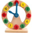 thumbnail image 1 of Wooden Shape Sorting Clock Teaching Clocks Digital Educational Toys Simple Wooden Learning, 1 of 3