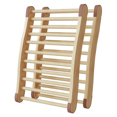 2 Pack Sauna Backrest Sauna Accessories, Sauna Backrest , Wooden Sauna Backrests Slip- and Ergonomic S-Shape