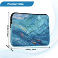 thumbnail image 3 of Quilted Laptop Sleeve for 13-16 Inch Laptops Protective Laptop Case Cover Lightweight Travel & Office Essentials Ocean Surface, 3 of 8
