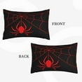 thumbnail image 2 of Lsque Red Spider Pattern Pillow Case – Soft & Cozy Throw Pillow Cover, Hypoallergenic Cushion Case for Sleeping Women with Envelope Closure-16"x24", 2 of 6