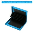 thumbnail image 5 of Uxcell Aluminum Wallet Credit Card Holder 6 Slots Men Women RFID Metal Box Hard Protector Case Blue, 5 of 6