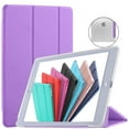 thumbnail image 1 of iPad PRO 9.7 Inch 2016 [ PRO 9.7 2016 ] A1673 A1674 A1675 Trifold Hard Smart PC Translucent Back Cover - Purple, 1 of 6