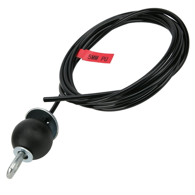 FLAMEEN Gym Cable Wire Rope, Black Fitness Pulley Cable With Stainless Steel Wire And PU Coating Material For Home Gym Fitness Pulley System