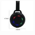 thumbnail image 3 of Pompotops Portable Bluetooth Speakers TWS,Colorful Light Bluetooth Speaker Luminous Outdoor Mountaineering Speaker Portable Pendant Speaker High-power Long Standby TWS Bluetooth Speaker, 3 of 9
