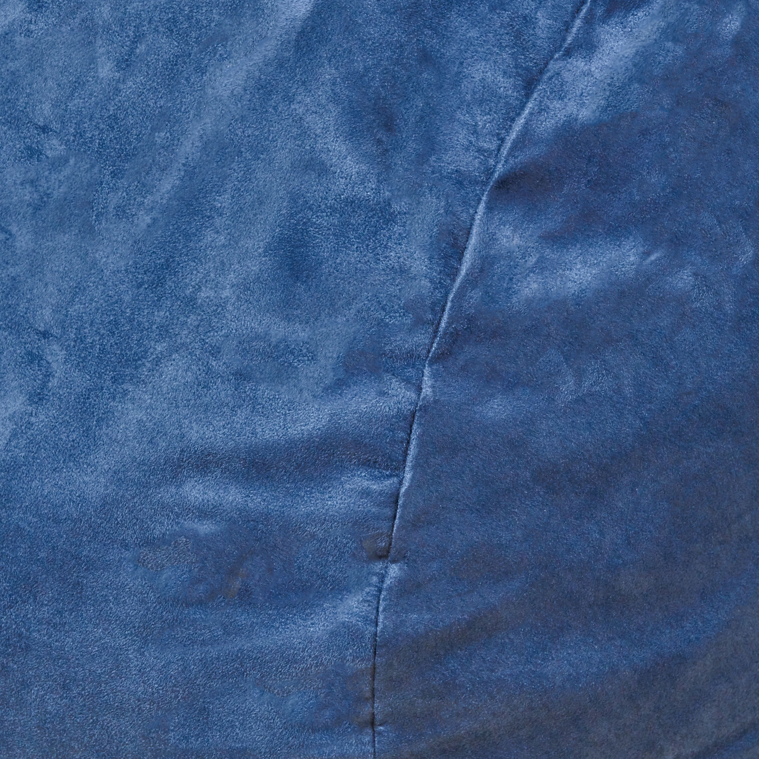 Noble House Logan Suede Bean Bag Chair Cover, Midnight Blue