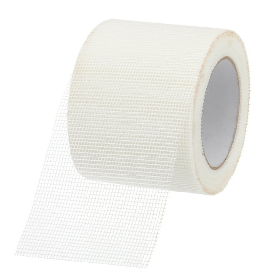 Uxcell Drywall Repair Mesh Tape, 4 Inch x 98 FT Fiberglass Adhesive Dry Wall Joint Tape 13 Mesh, White