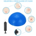 thumbnail image 4 of Uxcell Half Spiky Domes Balance Pods 6.7x3.1 Inch, Balance Trainer Dots with Hand Pump, Blue 2 Pcs, 4 of 7
