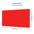 thumbnail image 2 of Naloa Red Gaming Mouse Pad Large Mouse Mat Long Extended Desk Pad Non-Slip Rubber Mice Pads Stitched Edges Thin Pad (16x29.5 Inch), 2 of 8