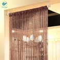 thumbnail image 4 of Deago Door String Curtain With Silver Ribbon Thread Fringe Window Tassel Panel Room Divider Strip For Home Party Decoration (39"*79"), 4 of 7
