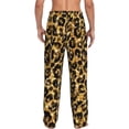 thumbnail image 3 of Kll Mens Pajama Pants For Men,Mens Lounge Pants,Funny Gifts For Men,Men'S Pajama Bottoms-Gold Glitter Leopard, 3 of 9