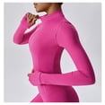 thumbnail image 4 of Chaqueta de Yoga for mujer, chaqueta de Yoga deportiva for correr al aire libre con cremallera, chaqueta de manga larga, ropa de Yoga de secado rápido for niñas, 4 of 7