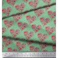 thumbnail image 3 of Soimoi Poly Georgette Fabric Bird & Heart Printed Fabric 1 Yard 42 Inch Wide, 3 of 3