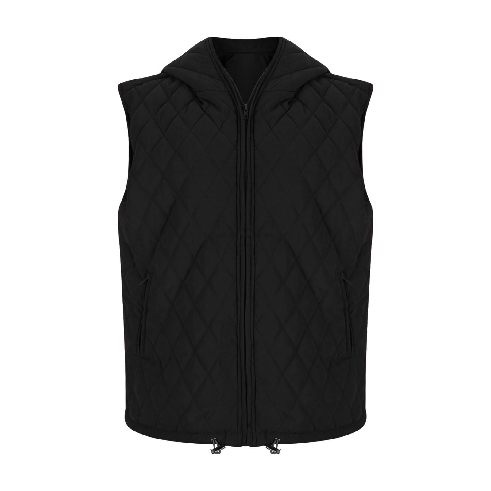 Womens Vest Hoodies, Women's Fall Vest Casual Sleeveless Hooded Zip Up Jacket Trendy Winter Coat Outerwear with Pockets S-2XL