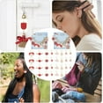 thumbnail image 6 of 32 Pcs Valentine's Day Stitch Markers Enamel Crochet Stitch Marker Charms Removable Leverback Hoop Locking Stitch Marker, 6 of 6