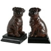 A & B Home Modern Chic Bull Dog Bookends In Brown Finish 73653
