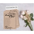 thumbnail image 4 of Inkdotpot 50-PackFill In Style KraftWho Know The Bride Best How Well Do You Know The Bride Bridal Shower Bachelorette PartyGameActivityCards, 4 of 7