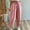 Pink pants for women, variant on Wycnly on Sale Pants for Women Womens Elastic Waist Drawstring Pants Casual Solid Loose Straight Leg Harem Trousers Fall Cotton Linen Leisure Ladies Long Pants with Pocket