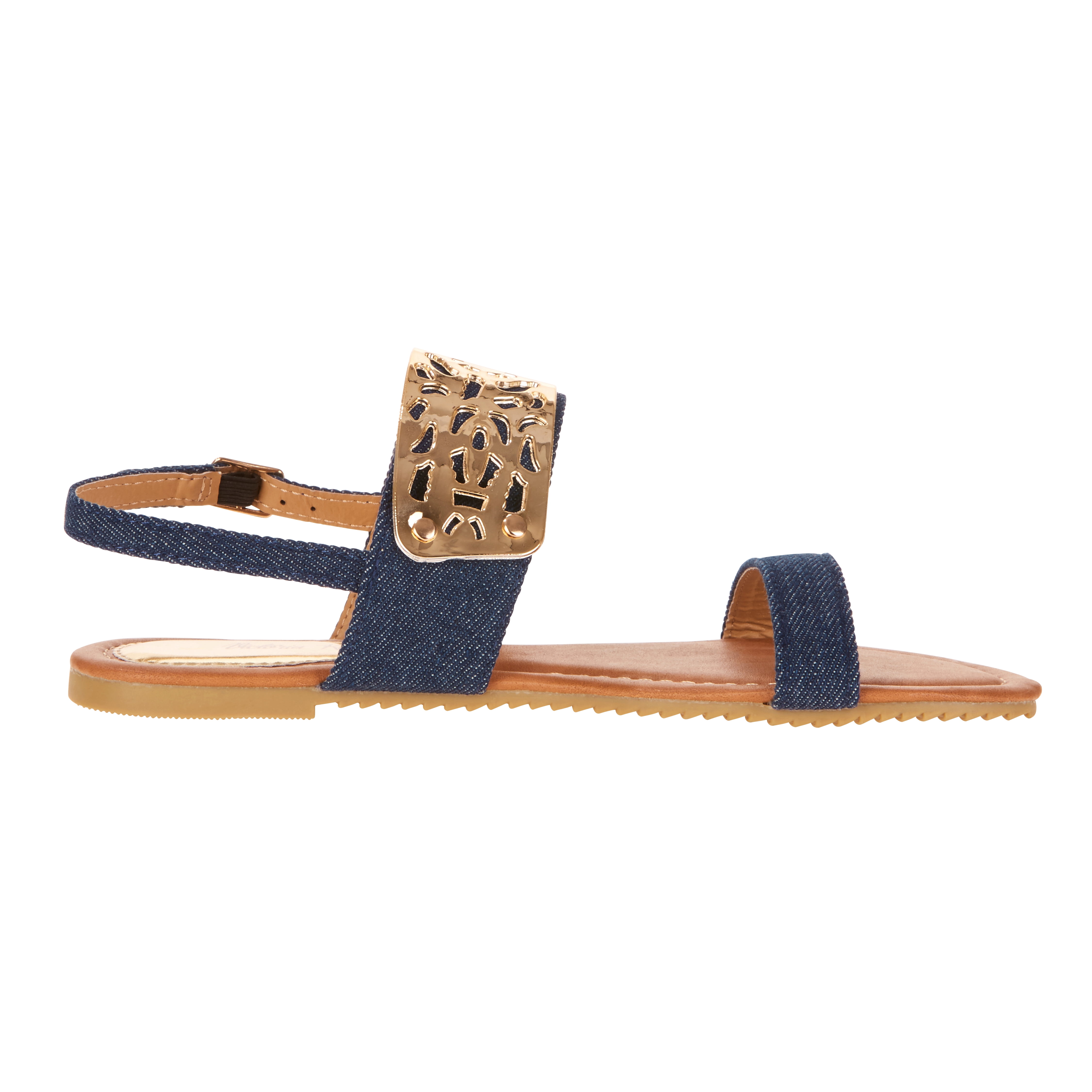 Victoria K Women's Gold Cuff Fashion Sandals