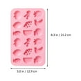 thumbnail image 2 of Molde de silicona para fondant con tema de fruta 2 piezas molde de cubo de hielo molde de chocolate para el hogar, 2 of 6