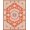 Red Pink Cream, Pattern 4, variant on ODIKA Shaped Solid Vintage Butterfly Print Boho Ornate Border Layout for Home Office, Gaming Room, Under Desk, Non-Slip Chair-Friendly