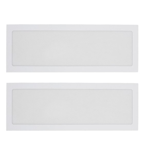 2Pcs 4.72x14.17in Computer Fan Filter Grills, Enduring PVC Material Easy to Install Fan Dust Filter with Magnetic Frame for Computer Chassis Speakers and More