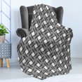 thumbnail image 4 of Crazy Soft Flannel Fleece Blanket, Intertwined Curvy Lines Optical Illusion Composition Monochrome Geometric Shapes, Cozy Plush for Indoor and Outdoor Use, 50" x 70", Black and White, by Ambesonne, 4 of 5