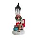 thumbnail image 4 of Adorno navideño luminoso, bolsa de regalo de Papá Noel, corona, estatua de gato con luz, obra de arte de gato, decoración navideña para festivales,, 4 of 9