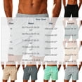 thumbnail image 3 of Hurxie Men's Casual 7 Inch Shorts Twill Drawstring Summer Beach Stretch Golf Shorts with Pockets Coffee,4XL, 3 of 5