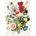 thumbnail image 2 of Anonymous 24x32 Black Ornate Wood Framed with Double Matting Museum Art Print Titled - Bouquet of Flowers, 2 of 4