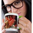 thumbnail image 2 of 3drose, Leila by Sir Frank Dicksee, 11oz Two-tone Green Mug, 2 of 6
